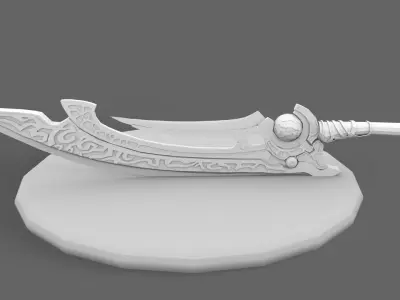 Fantasy Sword 3d Model Low-poly 3D model