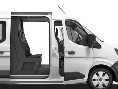 Nissan Interstar L3H2 CrewCab Van HQ Interior 2024 3D model