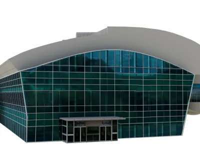 Prince Sultan Bin Abdulaziz  Airport terminal - OETB  Low-poly 3D model