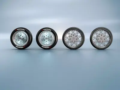 Motorcycle Tires 3D model
