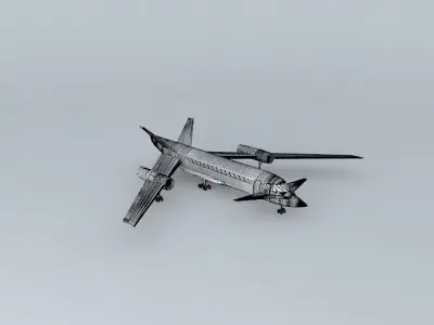 Template Cadillac FTS Business Jet Free 3D model