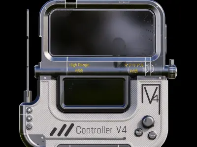 Sci-fi Controller V4 Low-poly 3D model