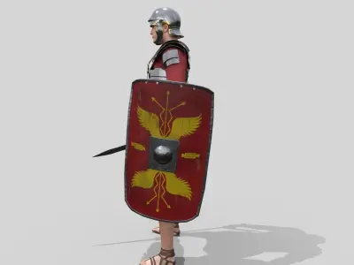 Roman Legionary Low-poly 3D model