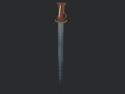 Weapon Sword 3d Model  Low-poly 3D model