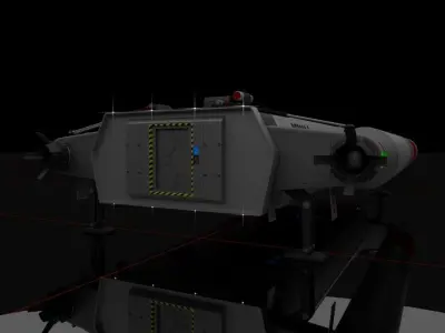 Heavy Interplanetary Escort Shuttle 3D model