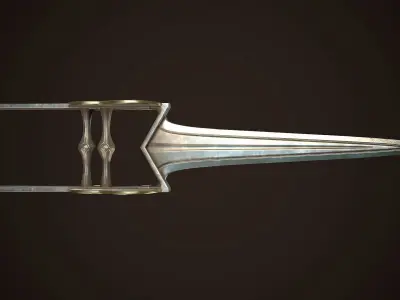 Assassin Blade 02 Low-poly 3D model