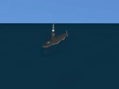 Virginia Class SSN 786 USS Illinois 3D model