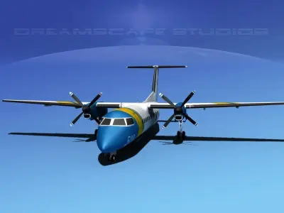 DeHavilland DHC-8-Q300 Swedish Coast Guard 3D model