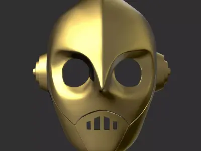 Power Rangers Zeo Cog Mask Stl 3D Print file 3D print model