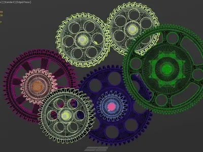 Gear mechanism v3 3D model