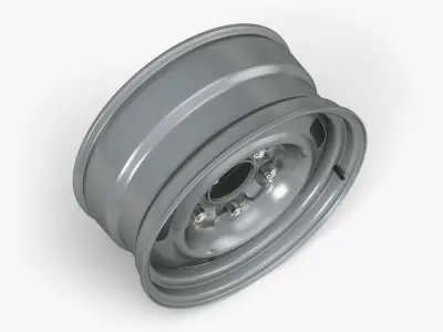 60s Rally Wheel 3D model