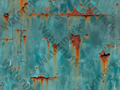 Stylized Weathered Metal Surface PBR Texture Set 4K And 1K Texture