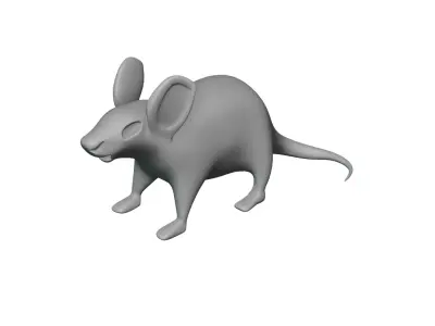 Low Poly Rat - Game Ready 3D Model 3D model