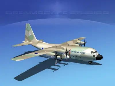 Lockheed C-130 Hercules Israeli Air Force 3D model