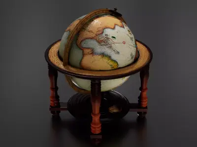 Antique Globe 4 3D print model