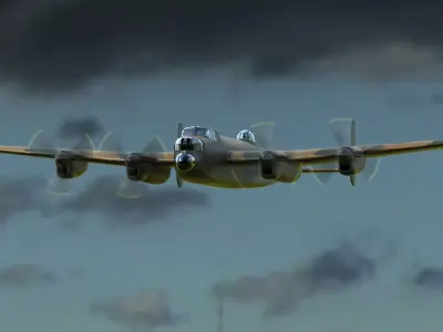 Simple Avro Lancaster 3D model