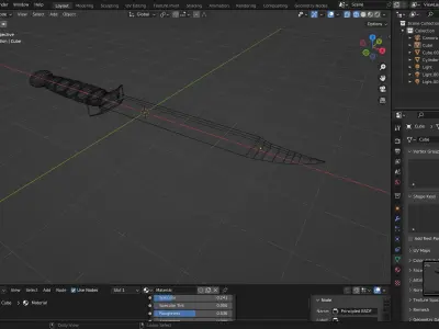 knife Free low-poly 3D model
