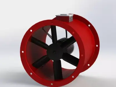 Axial Fan 315mm 3D model