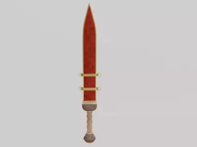 Ancient Roman Sword Gladius 3D Model Free low-poly 3D model
