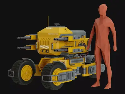 UGV Concept-2-Yellow 3D model