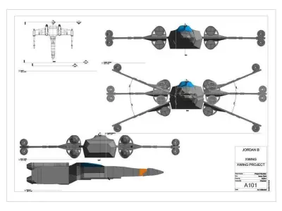 Revit X-Wing Elevate Your Designs with Interactive Wing Control Low-poly 3D model