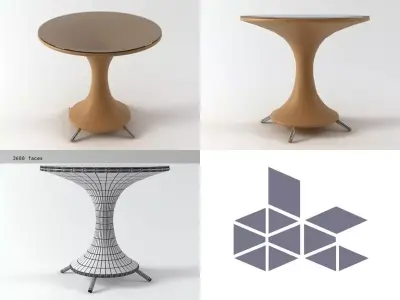 Nilo Small Table 3D model