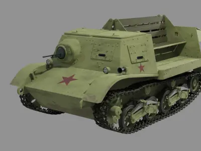 T20  Komsomolets  realistic scale 3D model