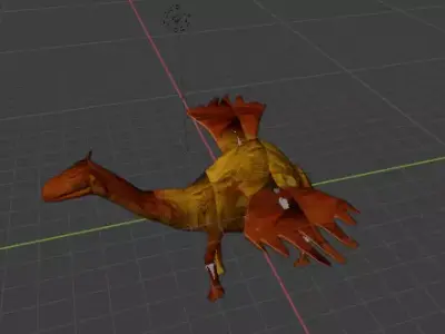 flying camel 3D model