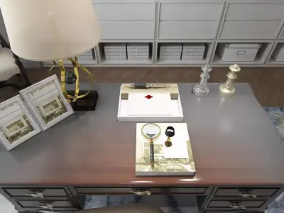 Home Office and Hall 3D model