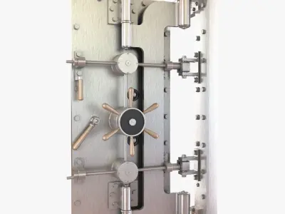 York classic vitage vault door 3D model