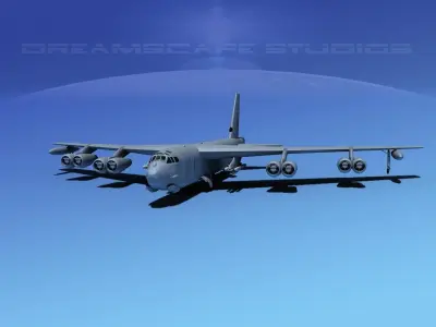 Boeing B-52H Stratofortress V05 3D model
