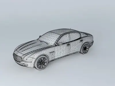 Maserati Quattroporte V 2005 Free 3D model