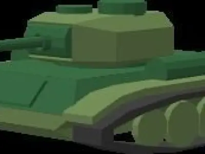 Low Poly Tank Free low-poly 3D model