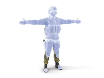 Tactical Soldier model pack Low-poly 3D model