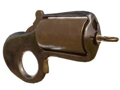 3D My Friend knuckleduster Pistol PBR model Low-poly 3D model