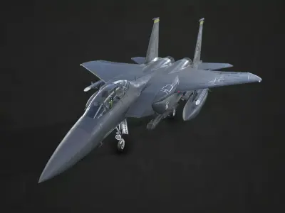 McDonnell Douglas F-15E Strike Eagle Low-poly 3D model