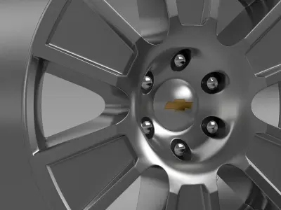 Chevrolet Silverado RegularCab 2007 rim 3D model