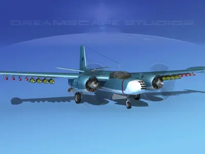 Douglas A-26K Invader Congo 3D model