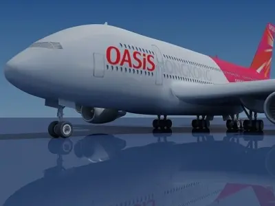 Hong Kong Airlines Airbus 3D model