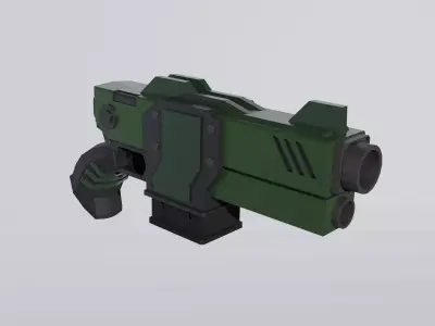 Warhammer 40k Autopistol Reaper Low-poly 3D model