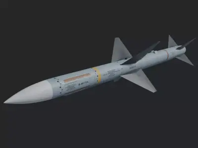 AIM-7 Sparrow missile 3D model