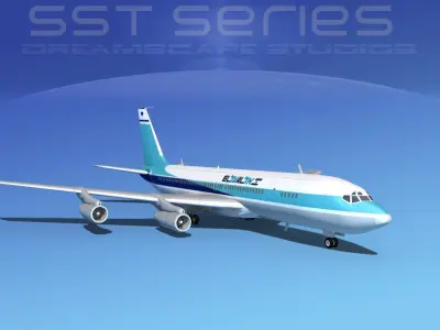 Boeing 707-320 SS El Al 3D model