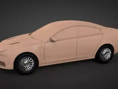 Jaguar XF-R 2011 Free 3D model