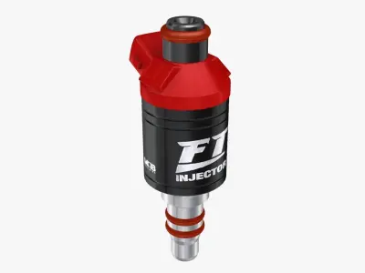 FuelTech Injector 720lb Low-poly 3D model