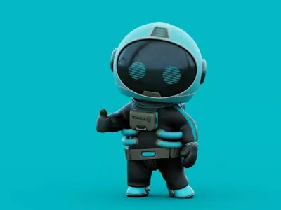 SPACE MAN-03 RIGGED 3D model