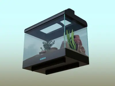 Fish Tank   Low-poly 3D model