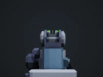 Stylized M4A1 Rifle - Low Poly Mobile Ready Low-poly 3D model