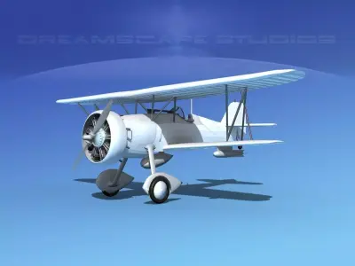 Curtiss F-11-C2 Goshawk 3D model