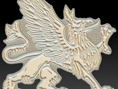 Dragon v2 Suitable for embossing Hot Foil Technique 3D model