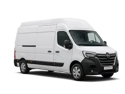 White Nissan Interstar High Roof  Van Commercial Delivery van 3D model